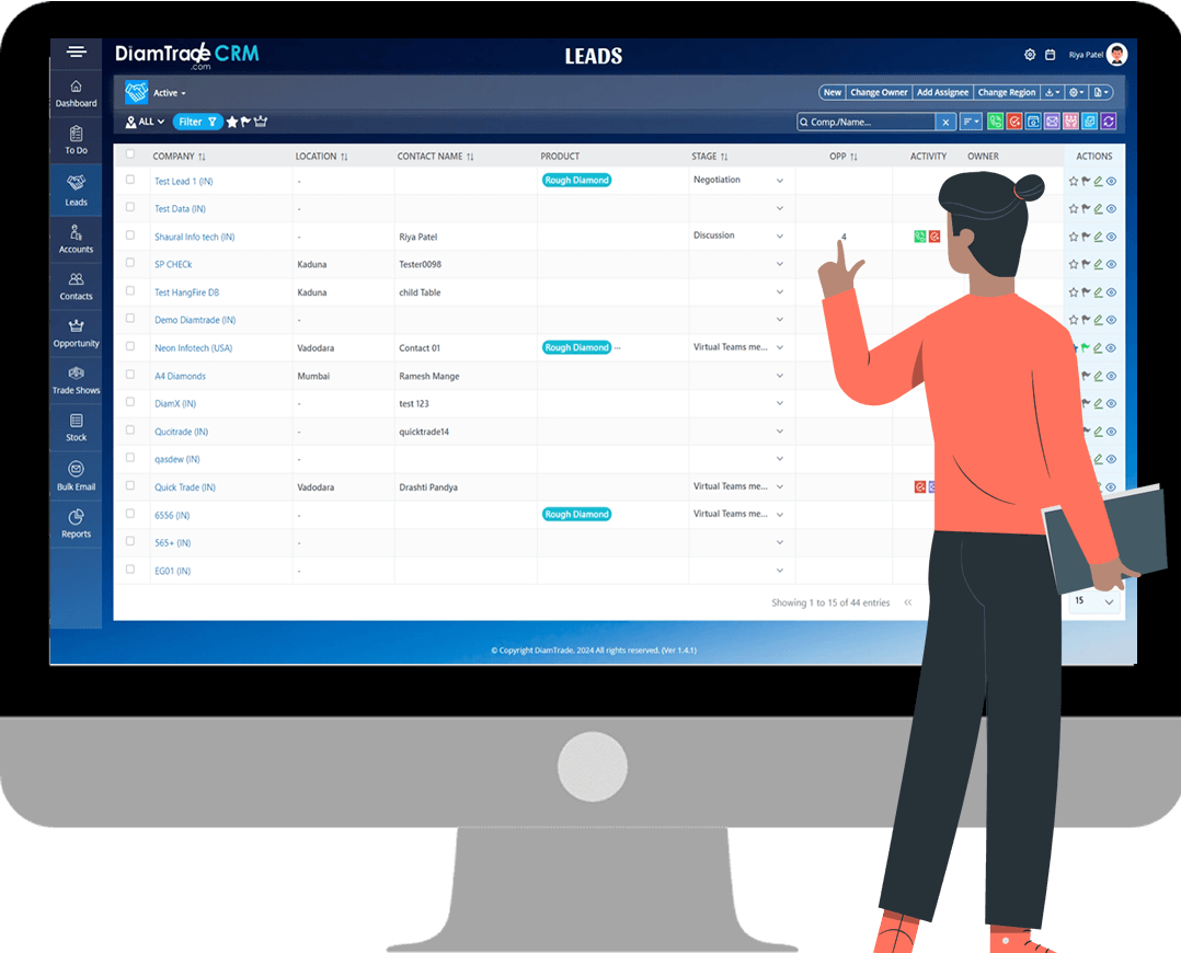 DiamTrade CRM Leads